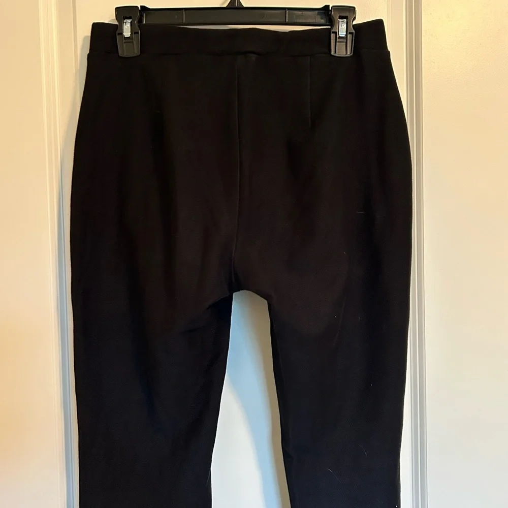 Michael Kors Black skinny leg Trousers with gold buttons